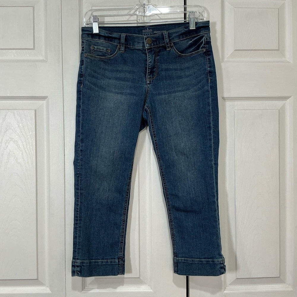 🌷 SoHo New York & Company Skinny Crop Blue Denim Jeans - 4/27